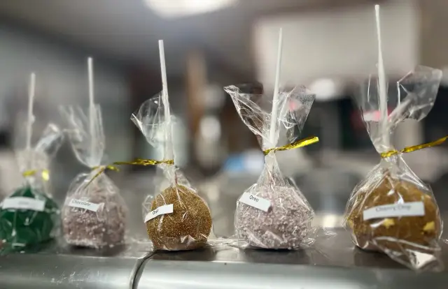 Chocolate dipped apples